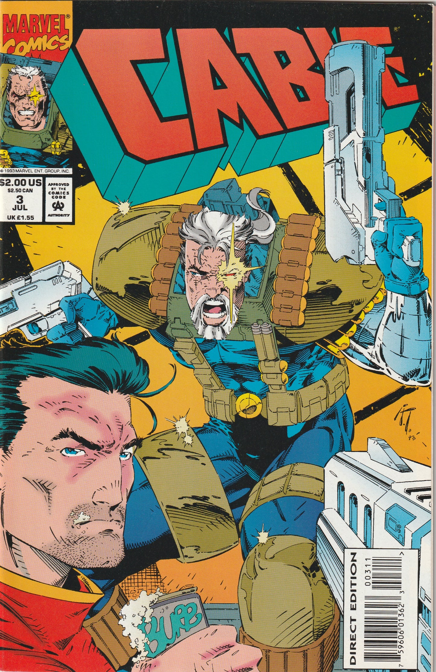 Cable #3 (1993) - 1st Appearance of Weasel