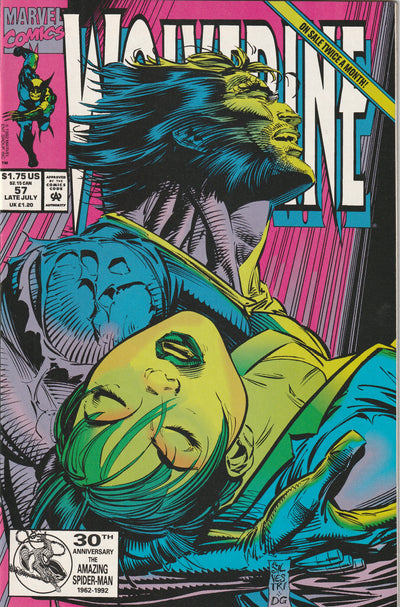 Wolverine #57 (1992) - Death of Mariko Yashida
