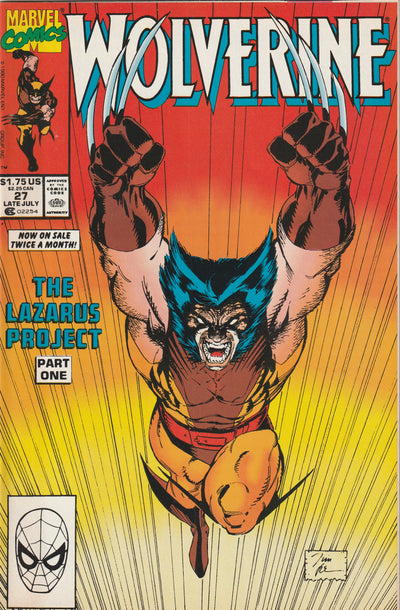 Wolverine #27 (1990) - Classic Jim Lee cover
