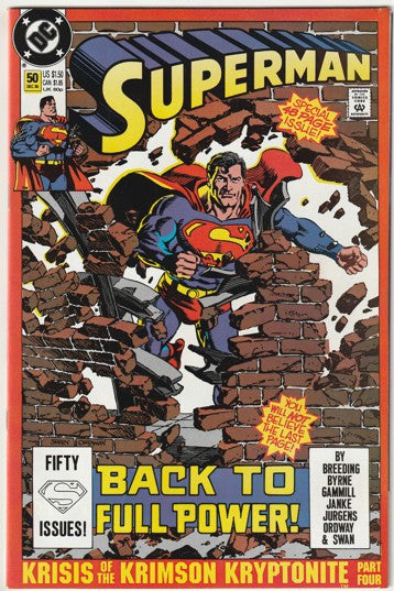 Superman #50 (Vol 2, 1990) - Clark Kent proposes to Lois Lane