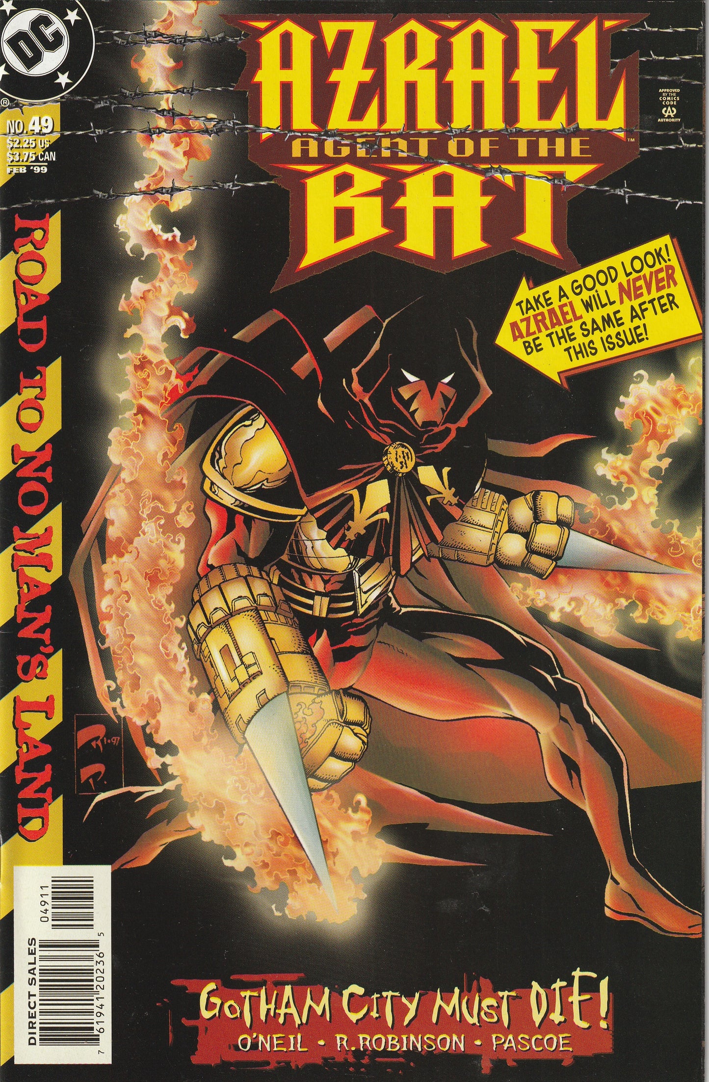 Azrael: Agent of the Bat #49 (1999) - Road to No Man's Land