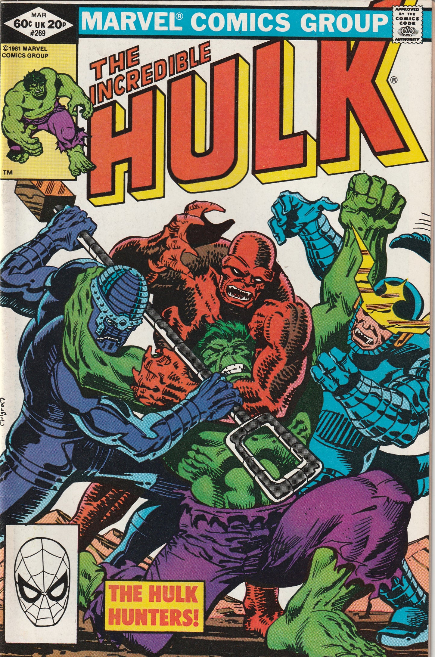 Incredible Hulk #269 (1982) - 1st Appearance of The Hulk-Hunters & Bereet