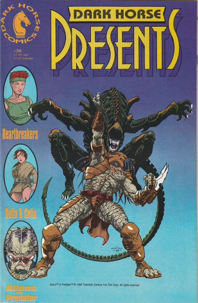 Dark Horse Presents #36 (1990) - 1st appearance of Aliens vs. Predator