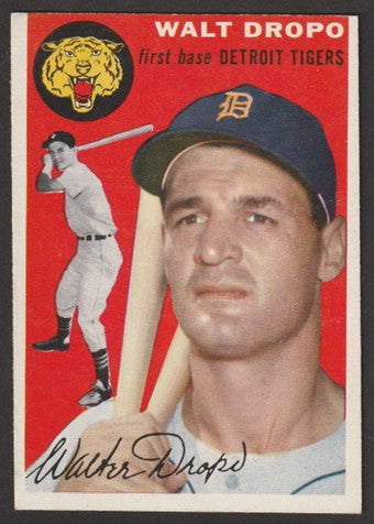 1954 Topps Baseball - #18 Walt Dropo - Detroit Tigers