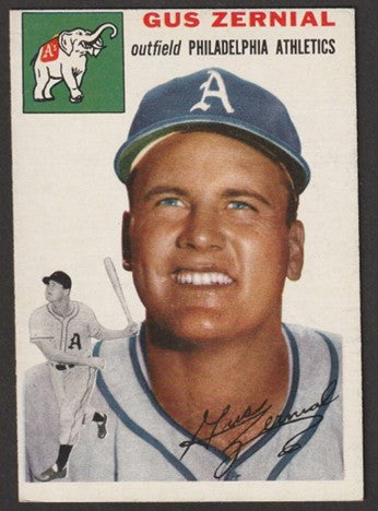 1954 Topps Baseball - #2 Gus Zernial - Philadelphia Athletics