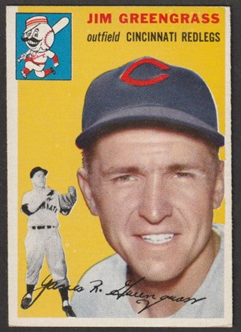 1954 Topps Baseball - #22 Jim Greengrass - Cincinnati RedLegs