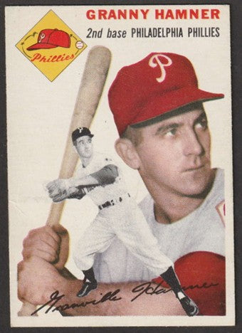 1954 Topps Baseball - #24 Granny Hamner - Philadelphia Phillies