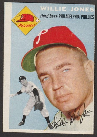 1954 Topps Baseball - #41 Willie Jones - Philadelphia Phillies