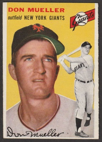 1954 Topps Baseball - #42 Don Mueller - New York Giants