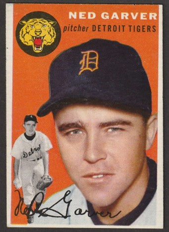 1954 Topps Baseball - #44 Ned Garver - Detroit Tigers