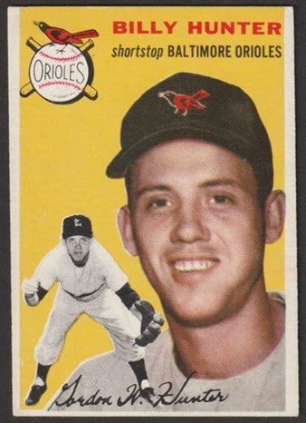 1954 Topps Baseball - #48 Billy Hunter - Baltimore Orioles