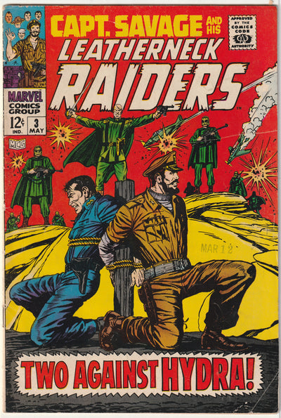 Capt. Savage and His Leatherneck Raiders #3 (1968)