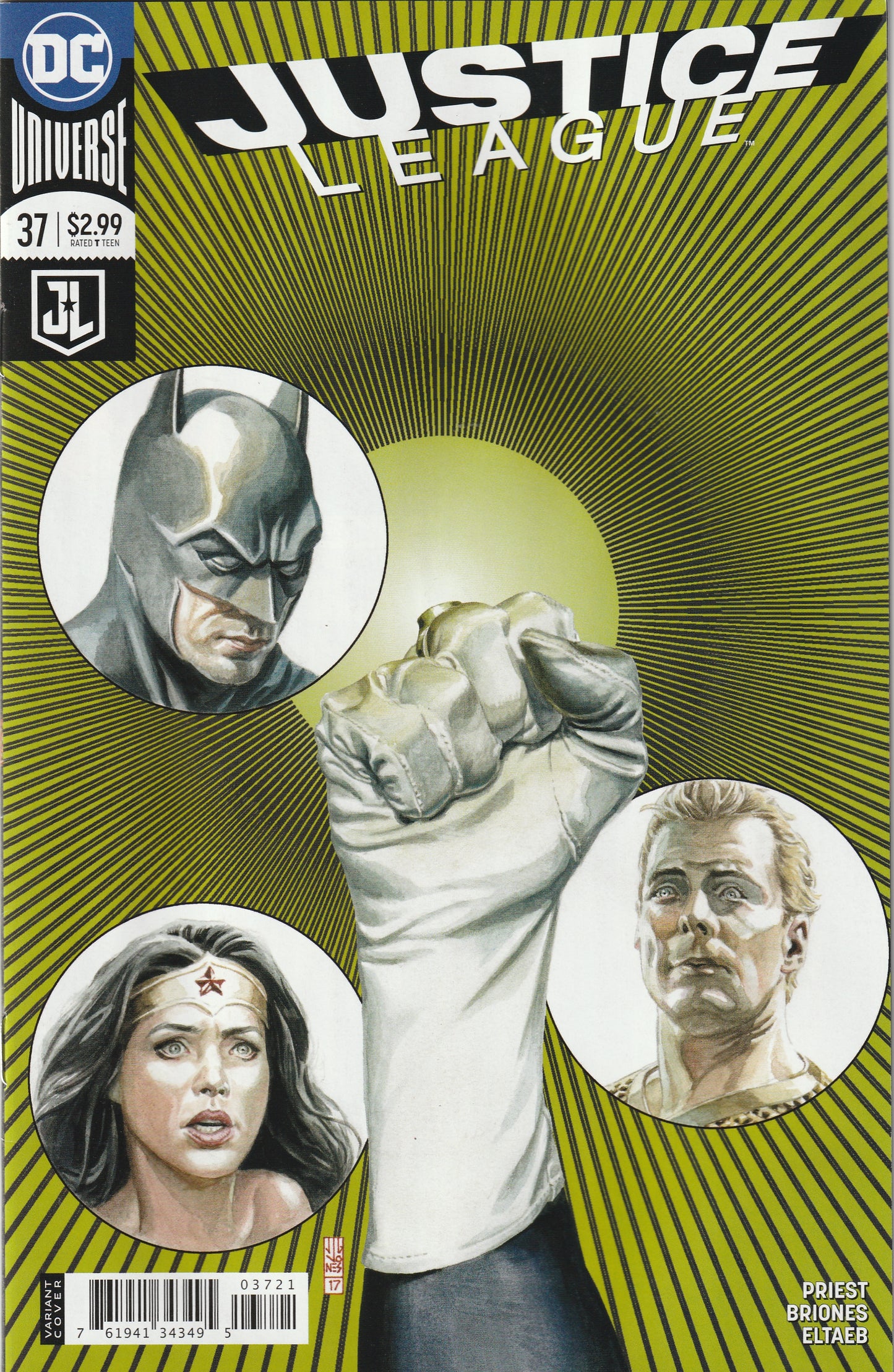 Justice League #37 (2018) - J.G. Jones Variant Cover