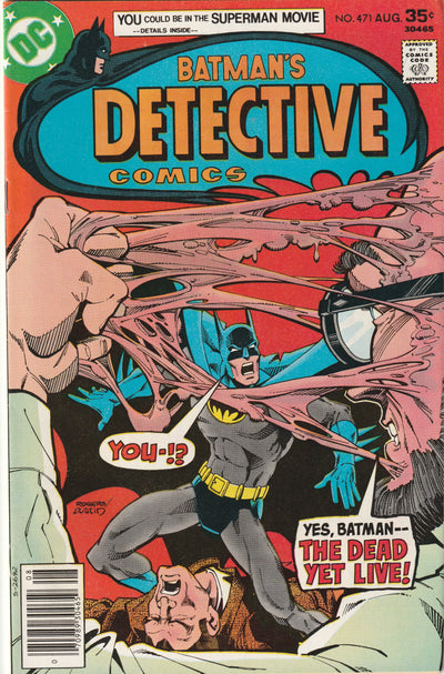 Detective Comics #471 (1977) - 1st Modern Appearance Hugo Strange