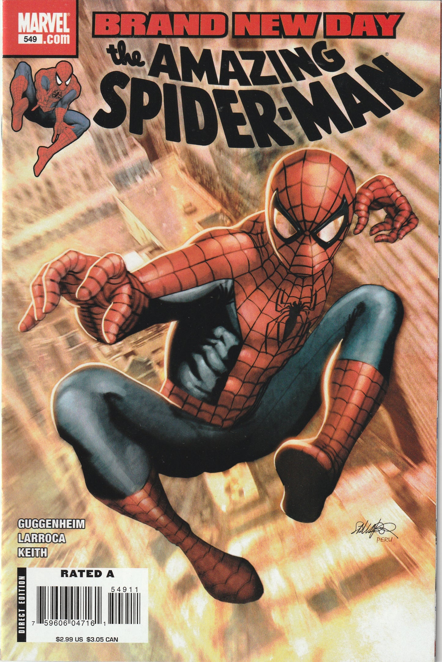 Amazing Spider-Man #549 (2008) Brand New Day - 2nd Appearance of Jackpot