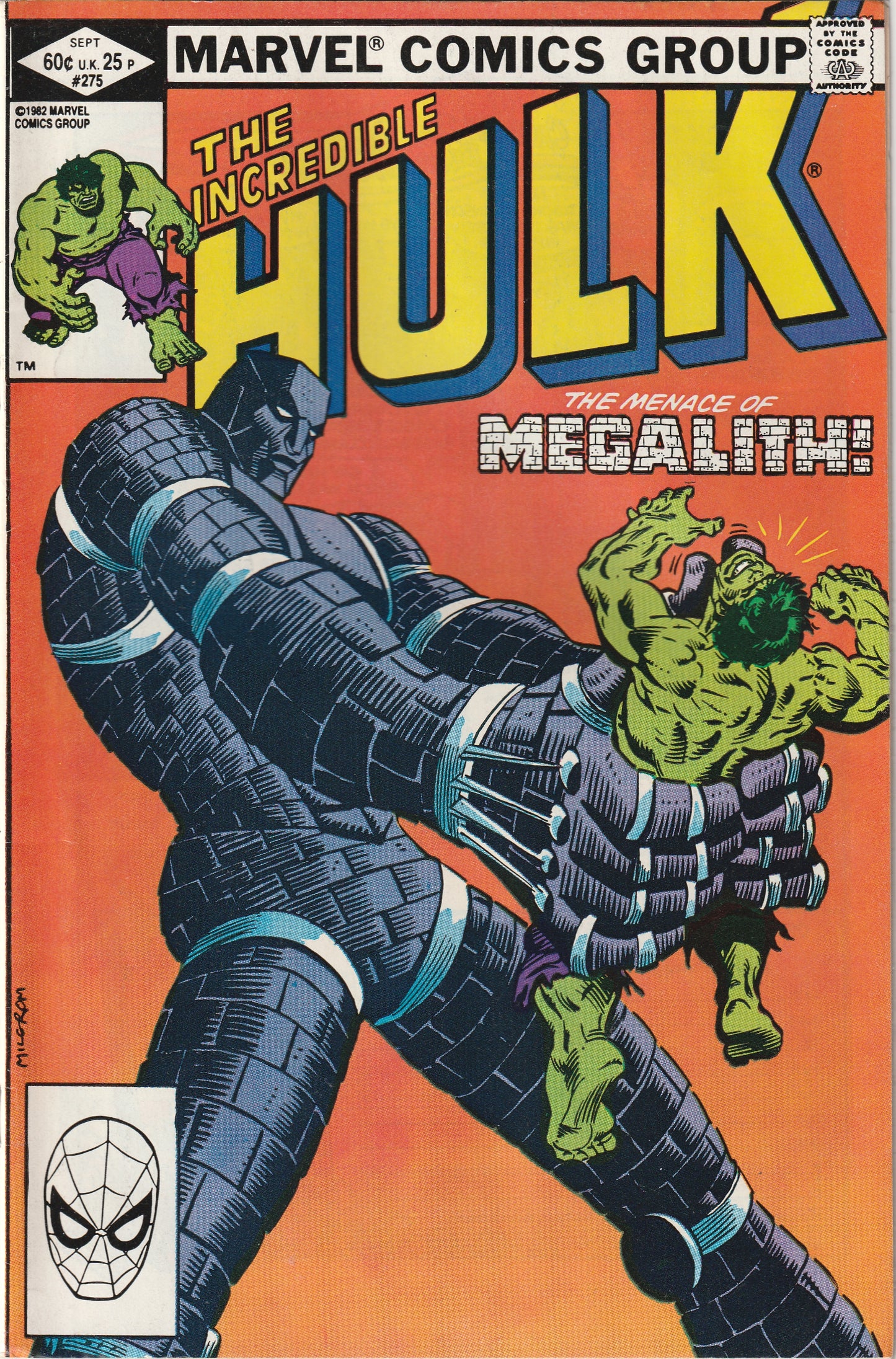 Incredible Hulk #275 (1982) - 1st & Only Megalith Appearance