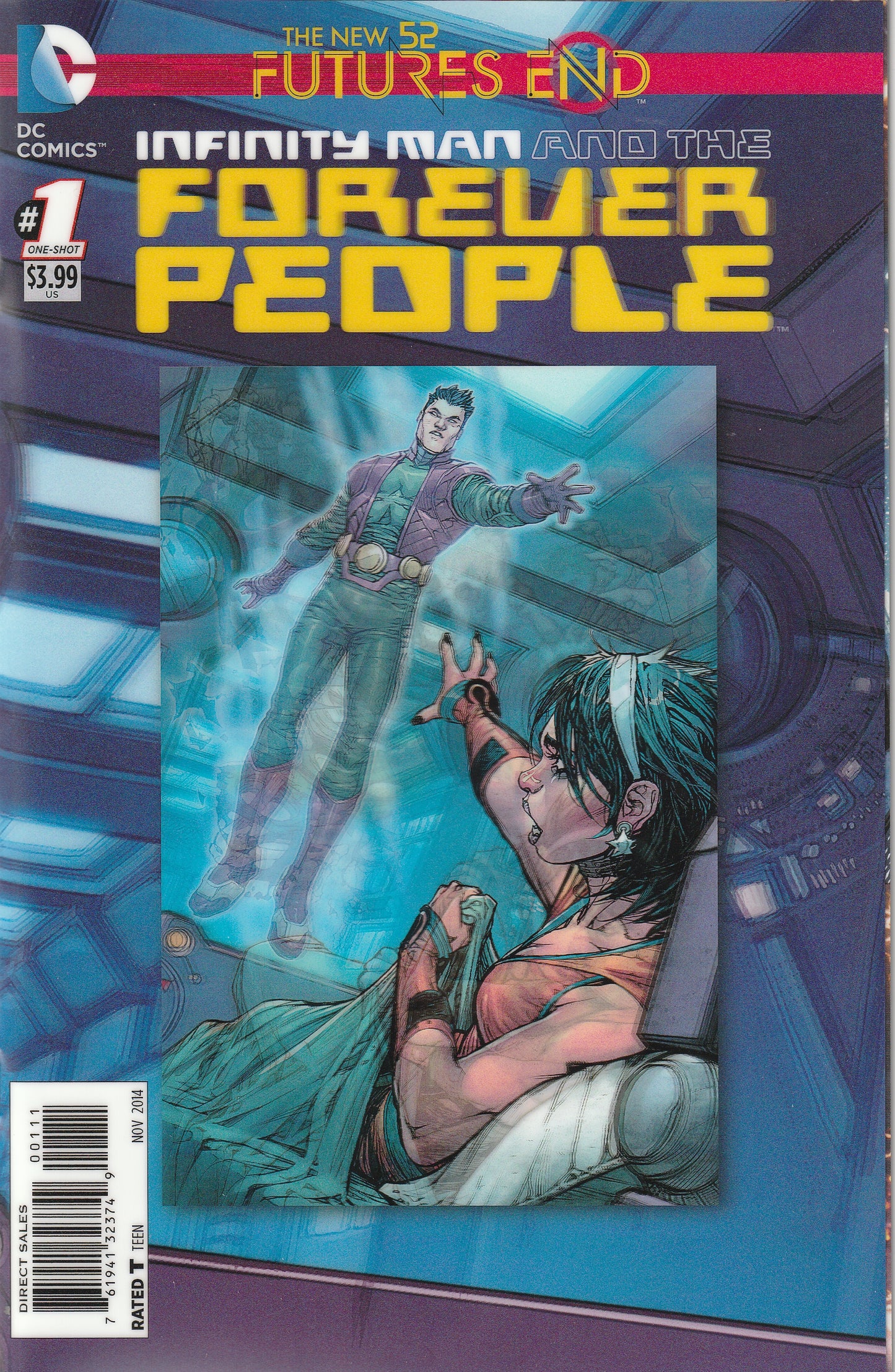 Infinity Man and the Forever People: Futures End #1 (2014) - 3-D Motion Cover