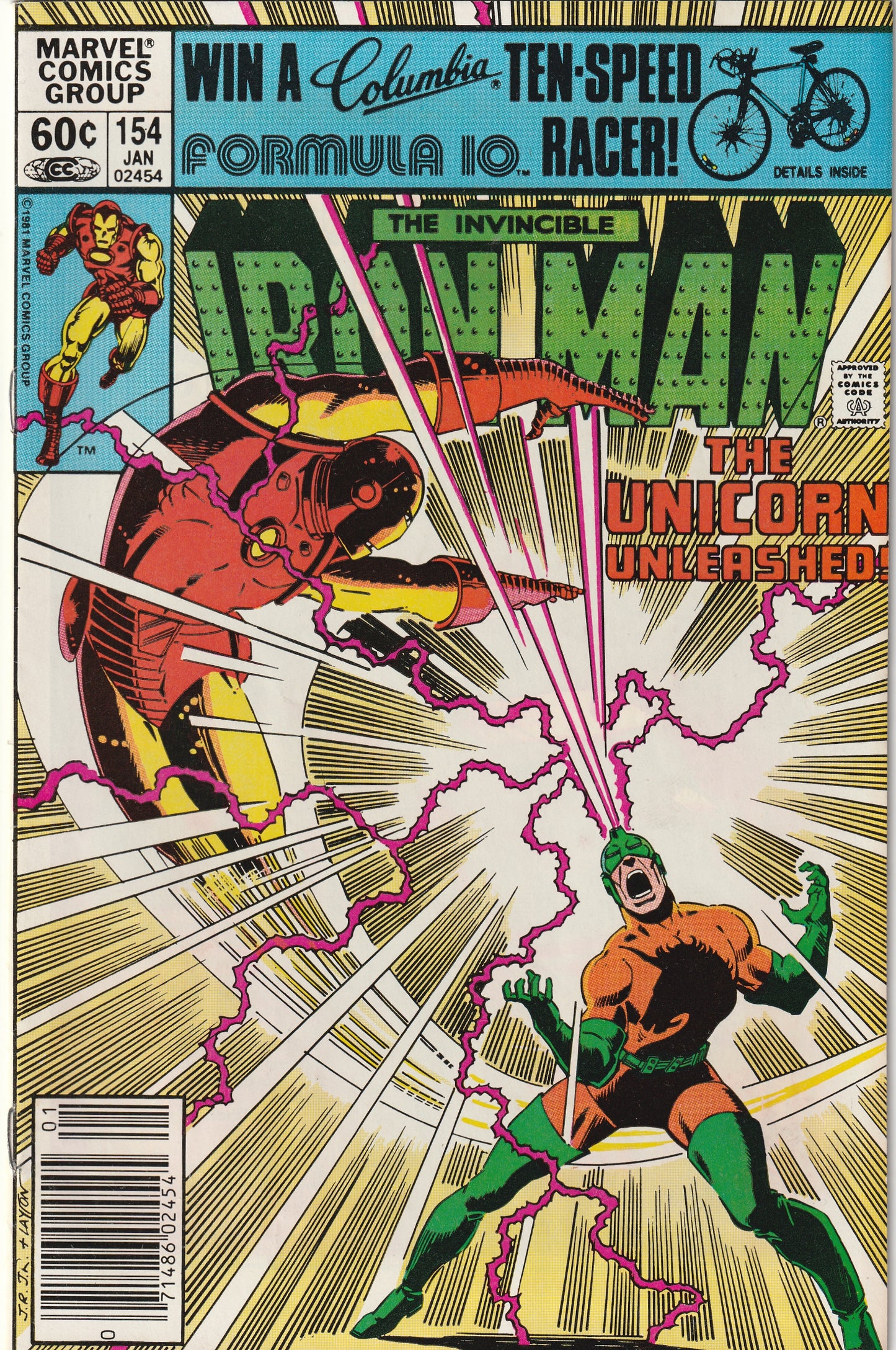 Iron Man #154 (1982) - Unicorn appearance