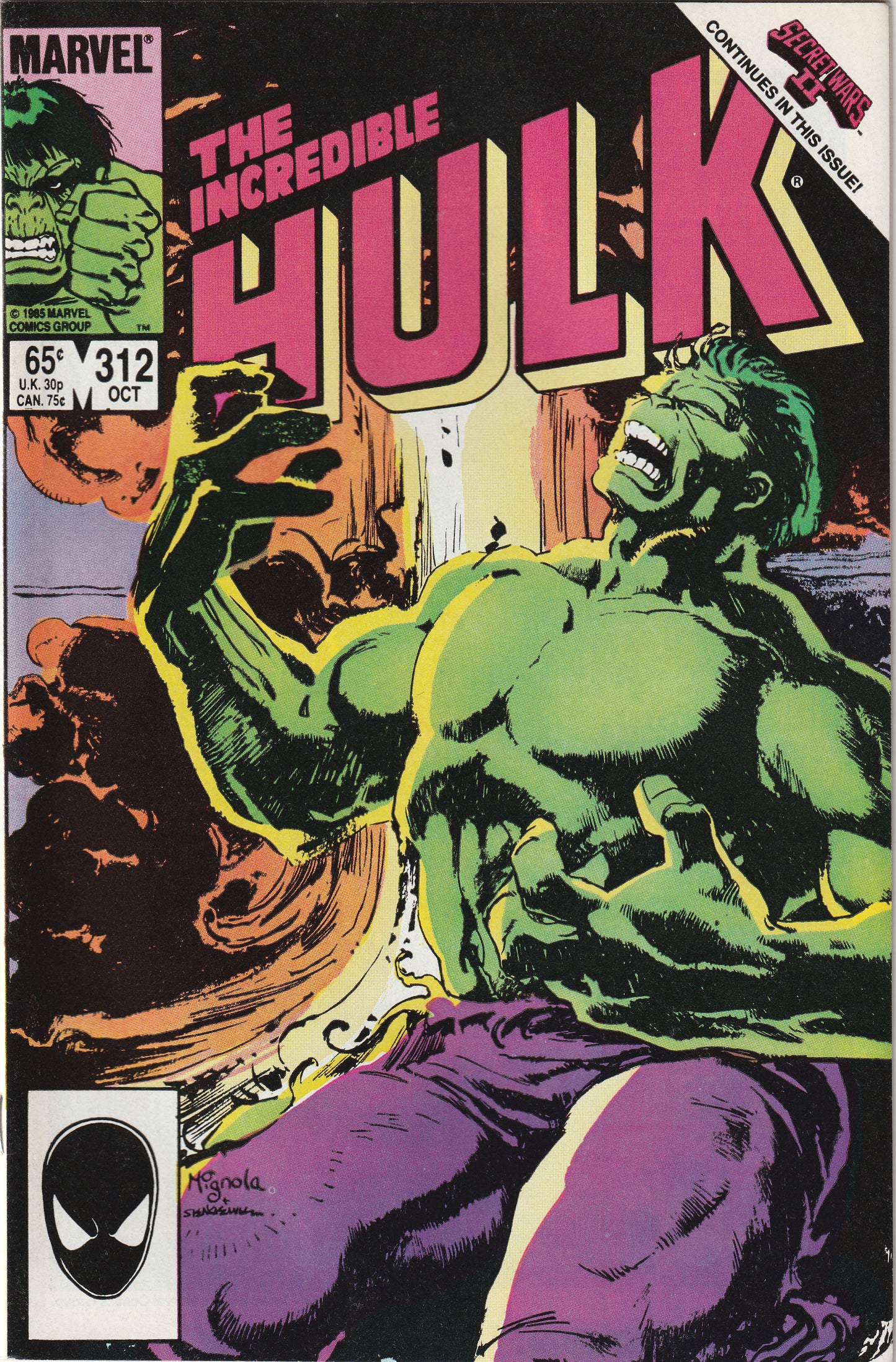 Incredible Hulk #312 (1985) - 1st Full Appearance of Brian Banner, Hulk origin retold