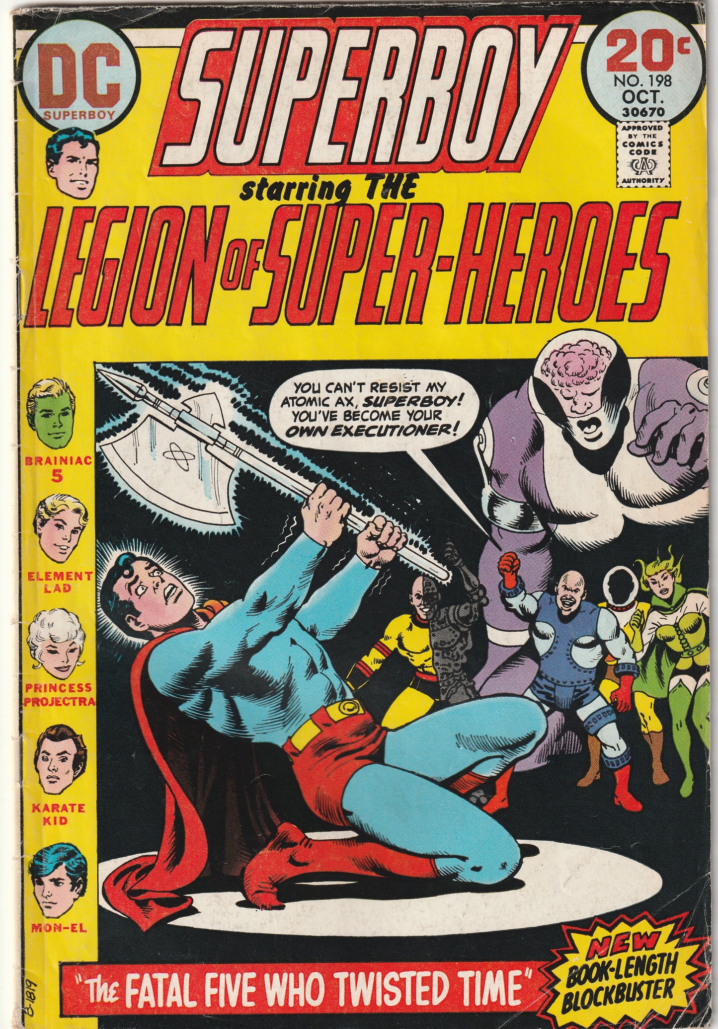 Superboy #198 (1973) - Starring the Legion of Super-Heroes