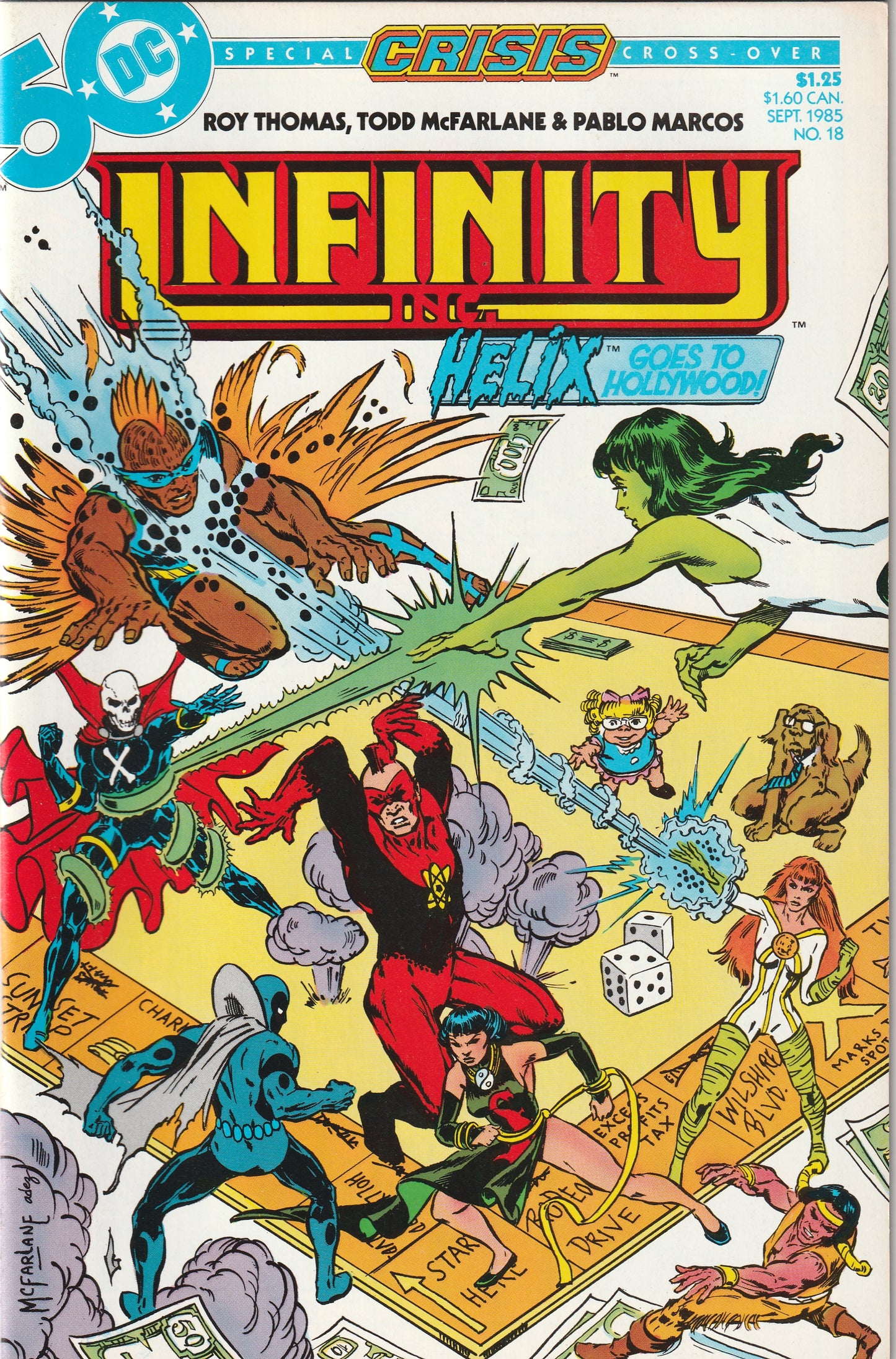 Infinity Inc #18 (1985) - Todd McFarlane - Crisis Crossover