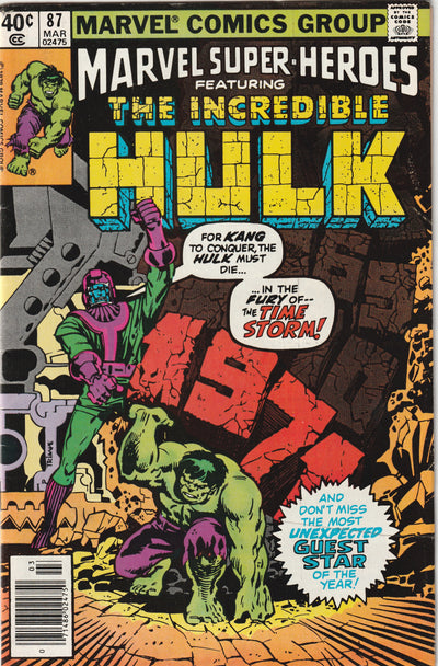 Marvel Super-Heroes #87 (1980) - Reprints Incredible Hulk 135