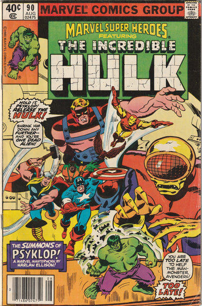Marvel Super-Heroes #90 (1980) - Reprints Avengers 88