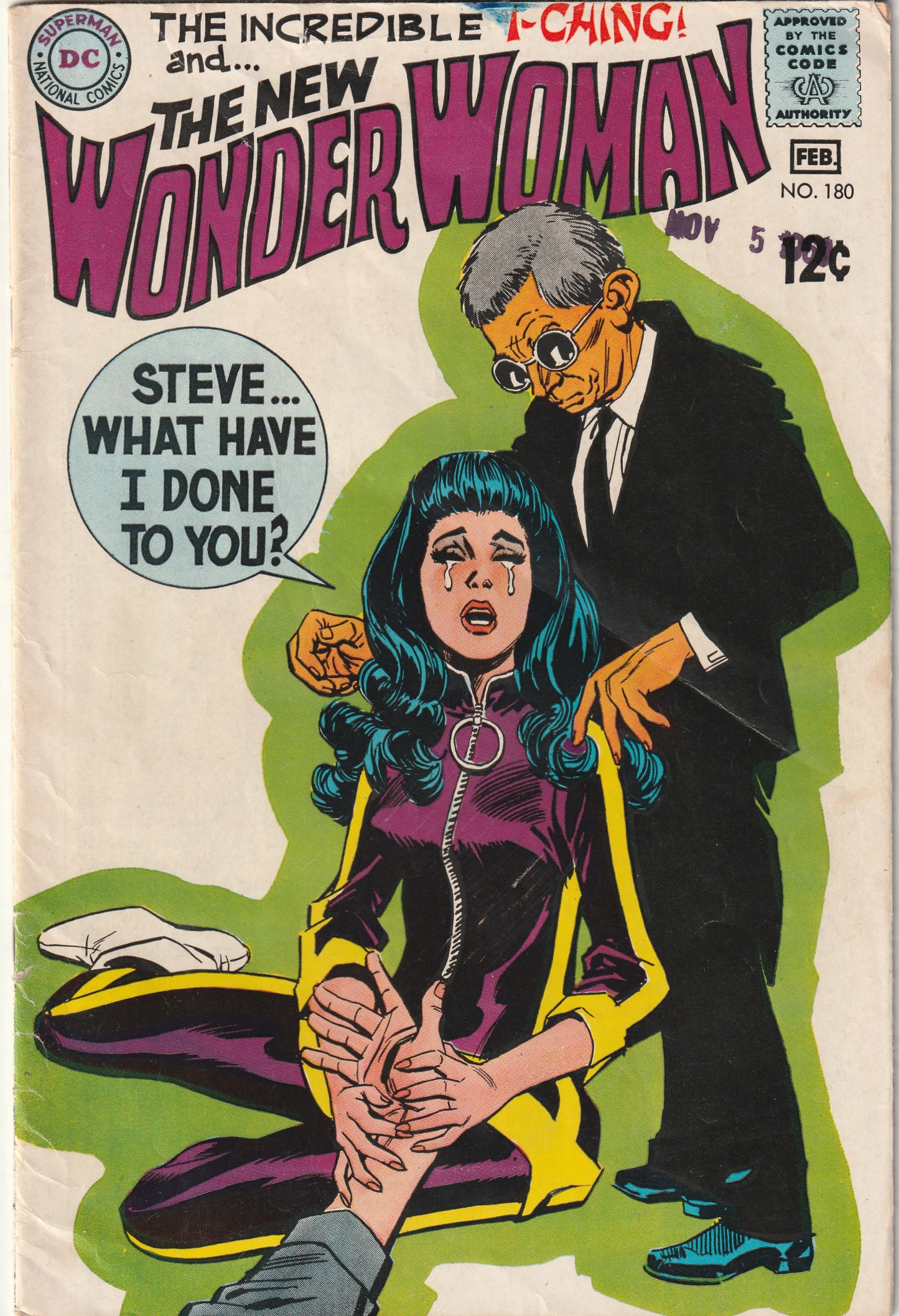 Wonder Woman #180 (1969) - Death of Steve Trevor