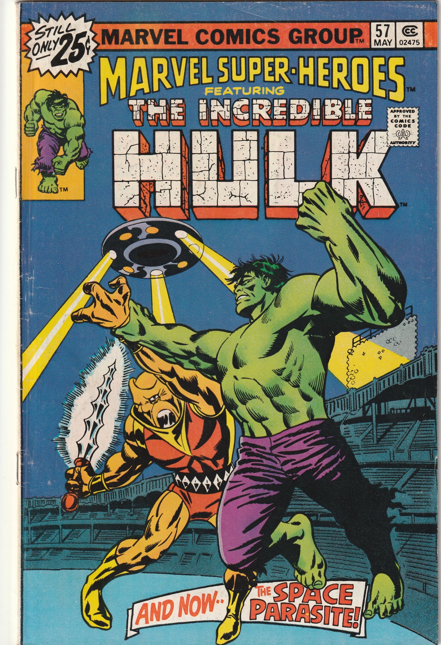 Marvel Super-Heroes #57 (1976) - Reprints Incredible Hulk 103