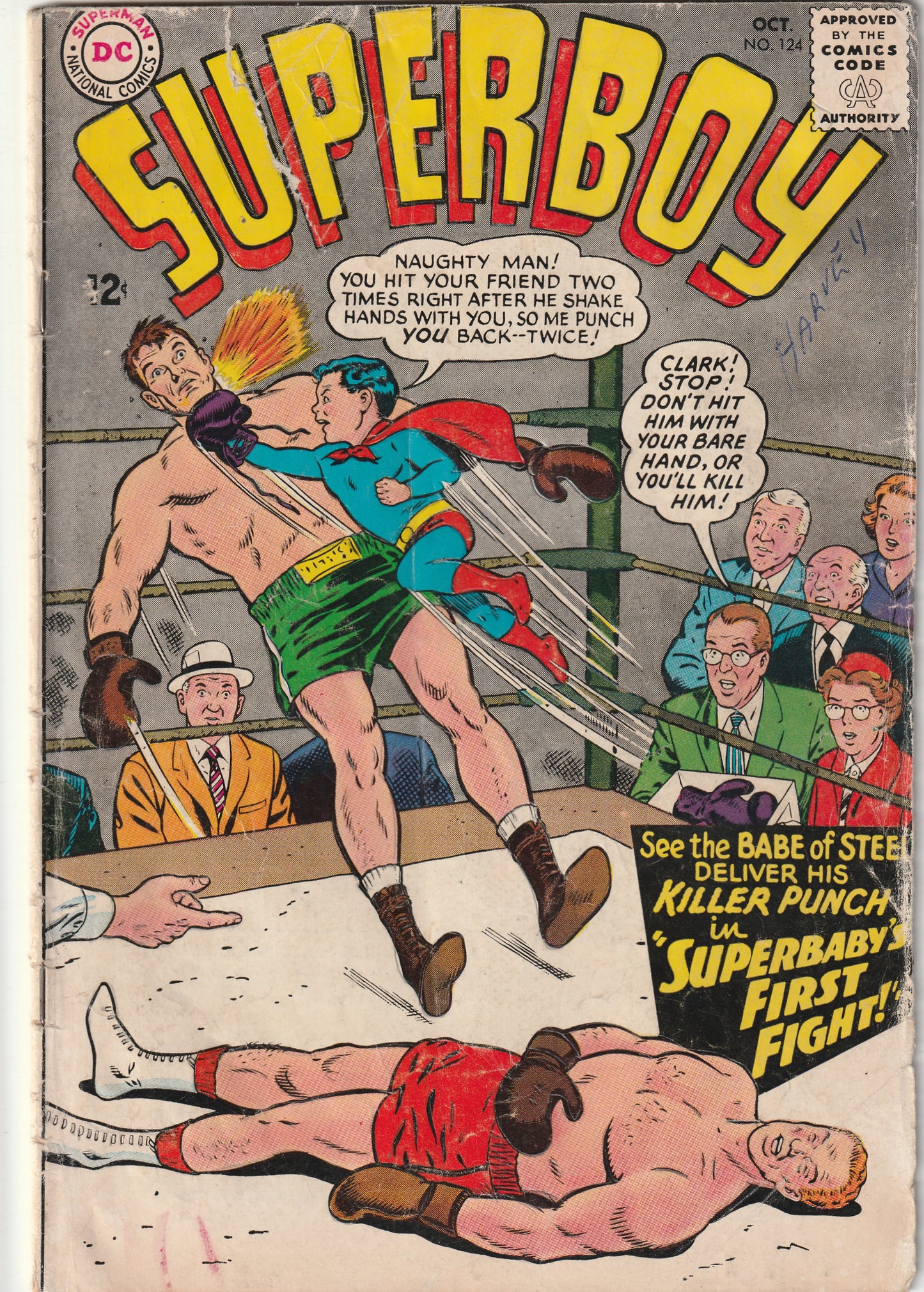 Superboy #124 (1965) - 1st Appearance Insect Queen (Lana Lang)
