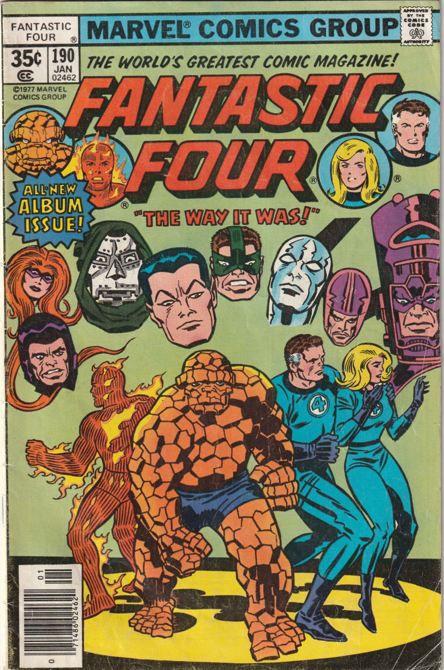 Fantastic Four #190 (1978) - 1st Marv Wolfman on FF