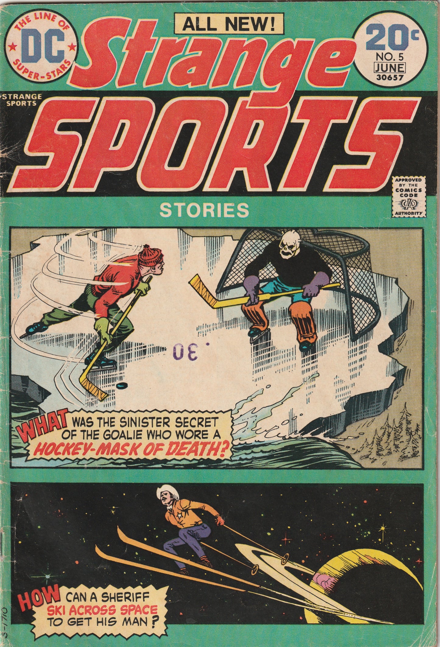 Strange Sports Stories #5 (1974) - Hockey cover