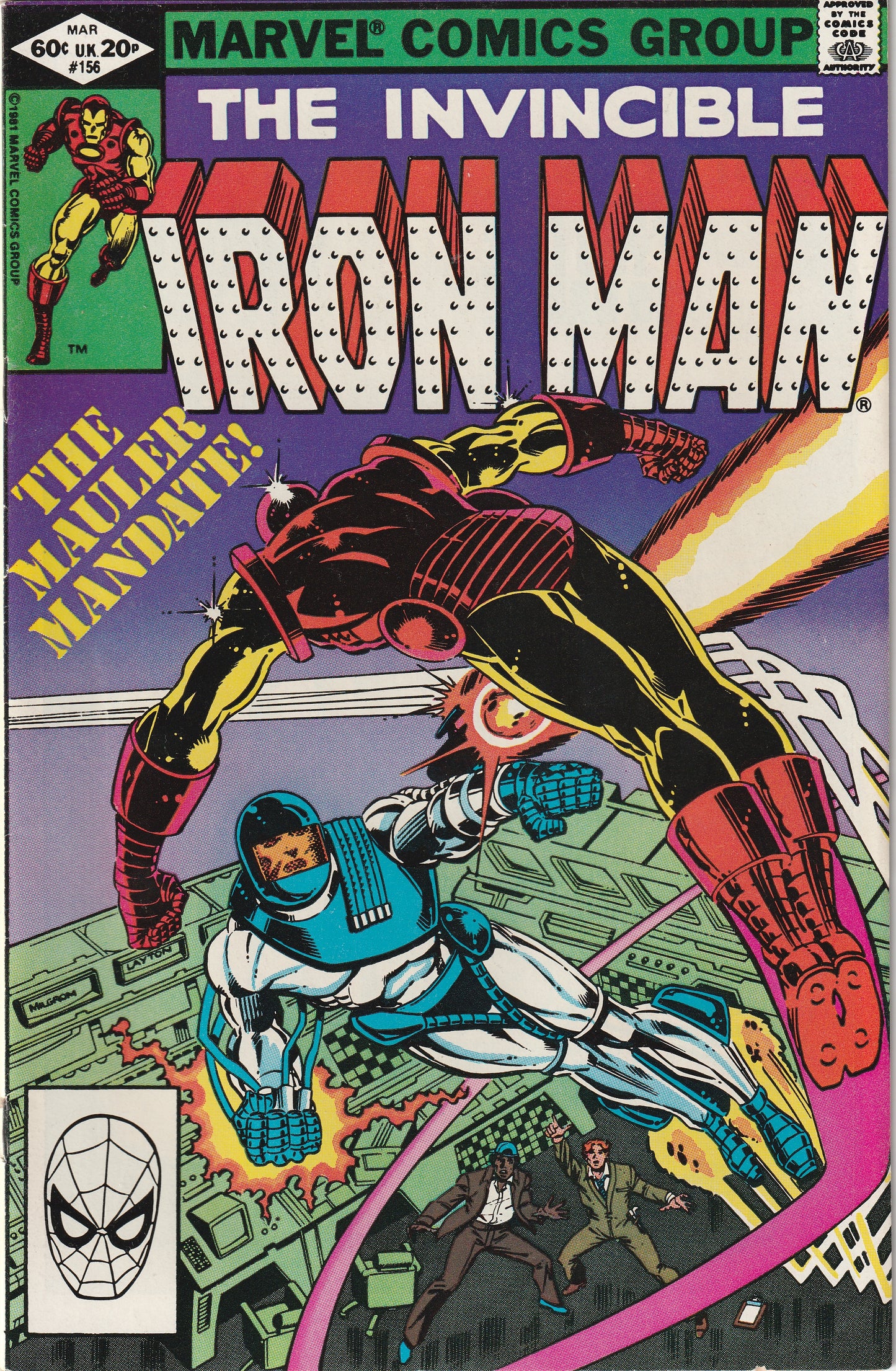 Iron Man #156 (1982) - 1st Appearance of Mauler