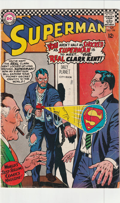 Superman #198 (1967) - The Real Clark Kent