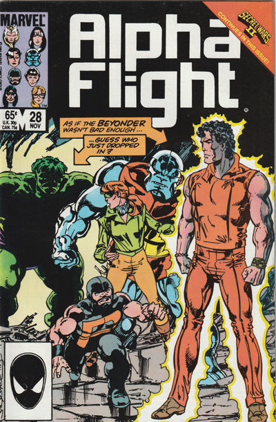 Alpha Flight #28 (1985) - Last John Byrne Artwork in Alpha Flight