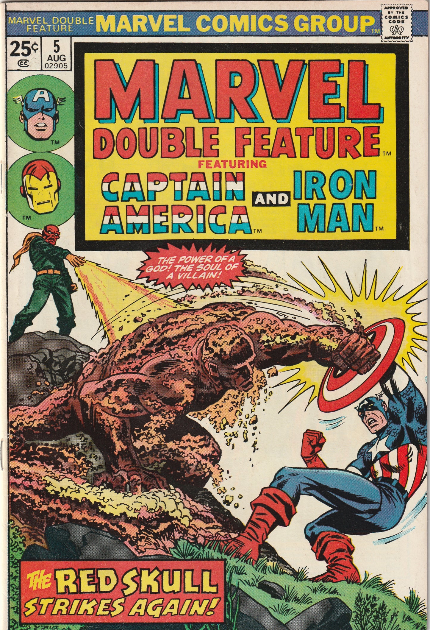 Marvel Double Feature #5 (1974) Featuring Captain America and Iron Man