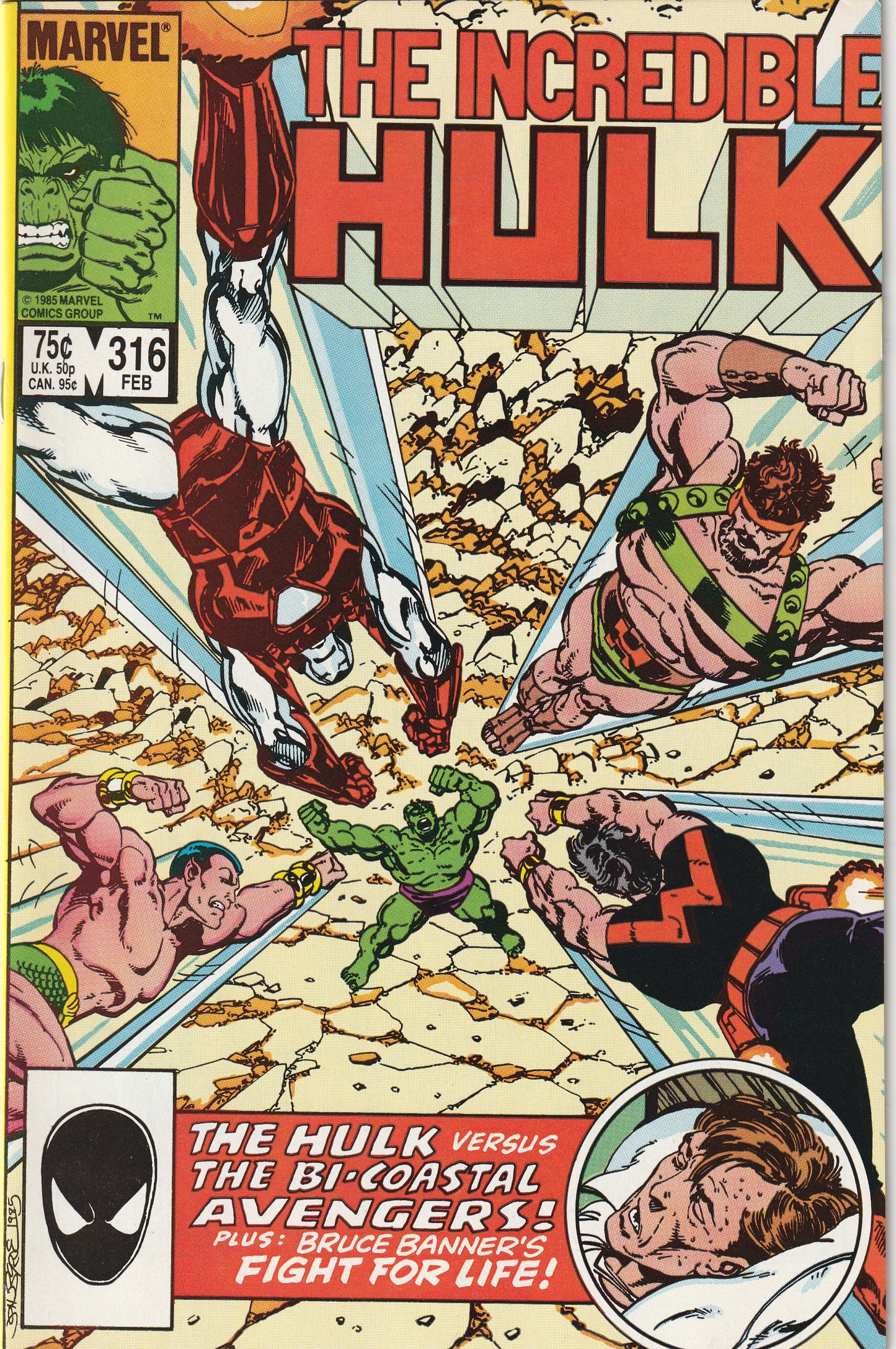 Incredible Hulk #316 (1986) - vs Hercules, Sub-Mariner, Wonder Man & Iron Man of the Avengers