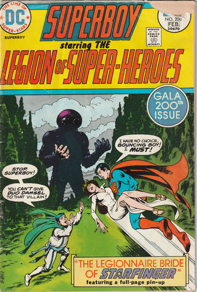Superboy #200 (1974) - Starring the Legion of Super-Heroes