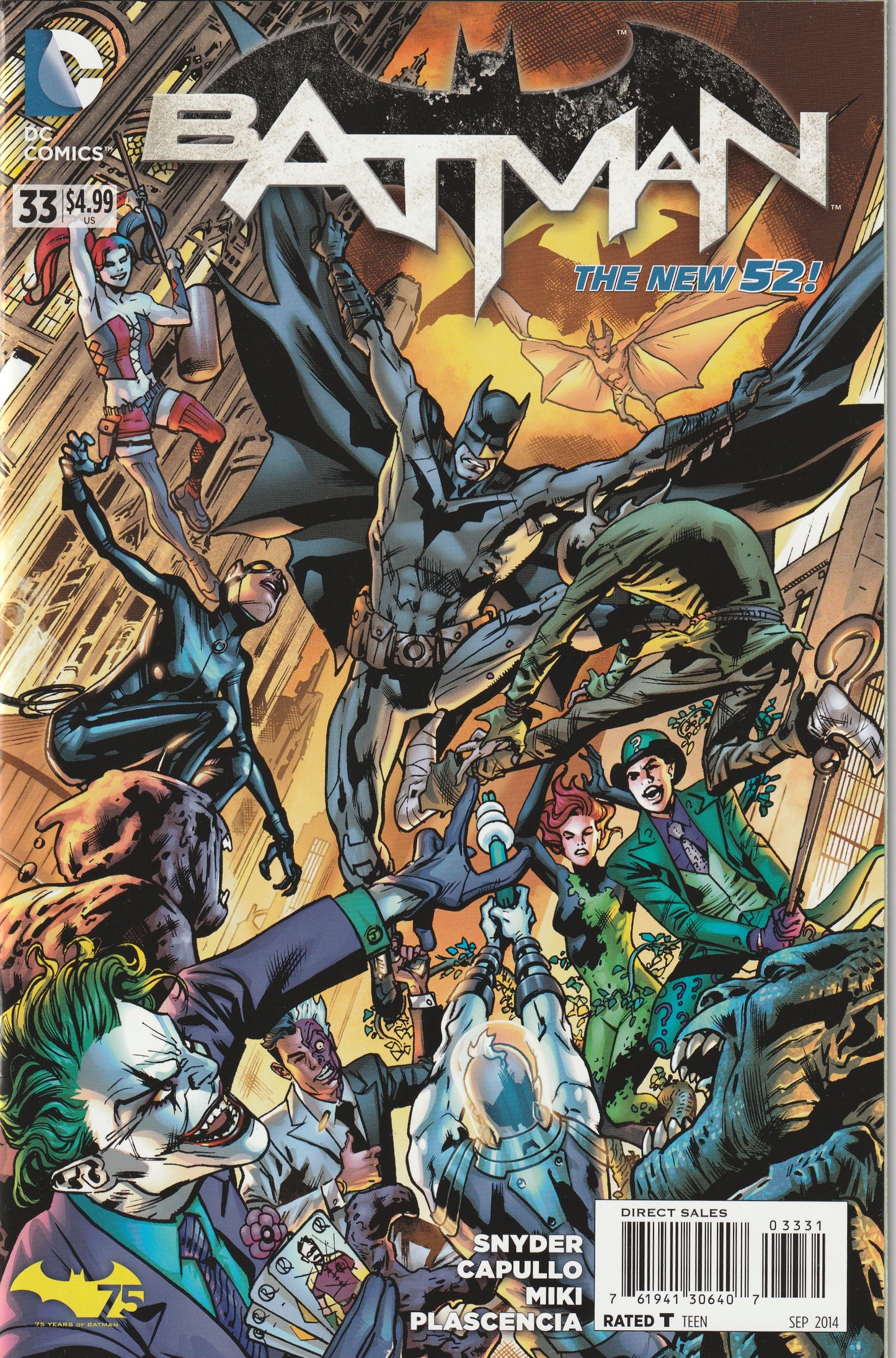 Batman (New 52) #33 (2014) - Bryan Hitch Batman 75 Variant Cover