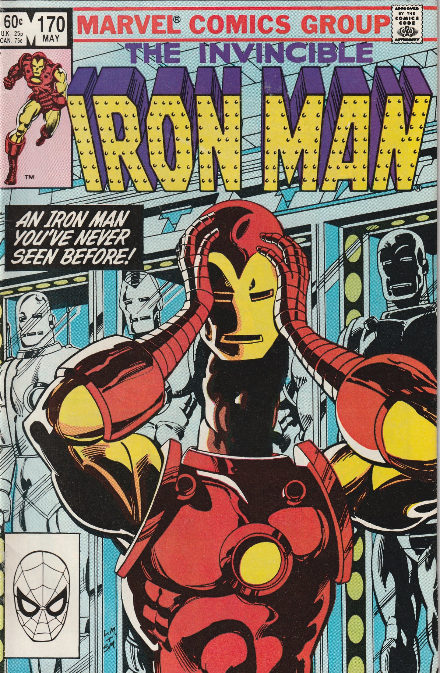 Iron Man #170 (1983) - James Rhodes as Iron Man