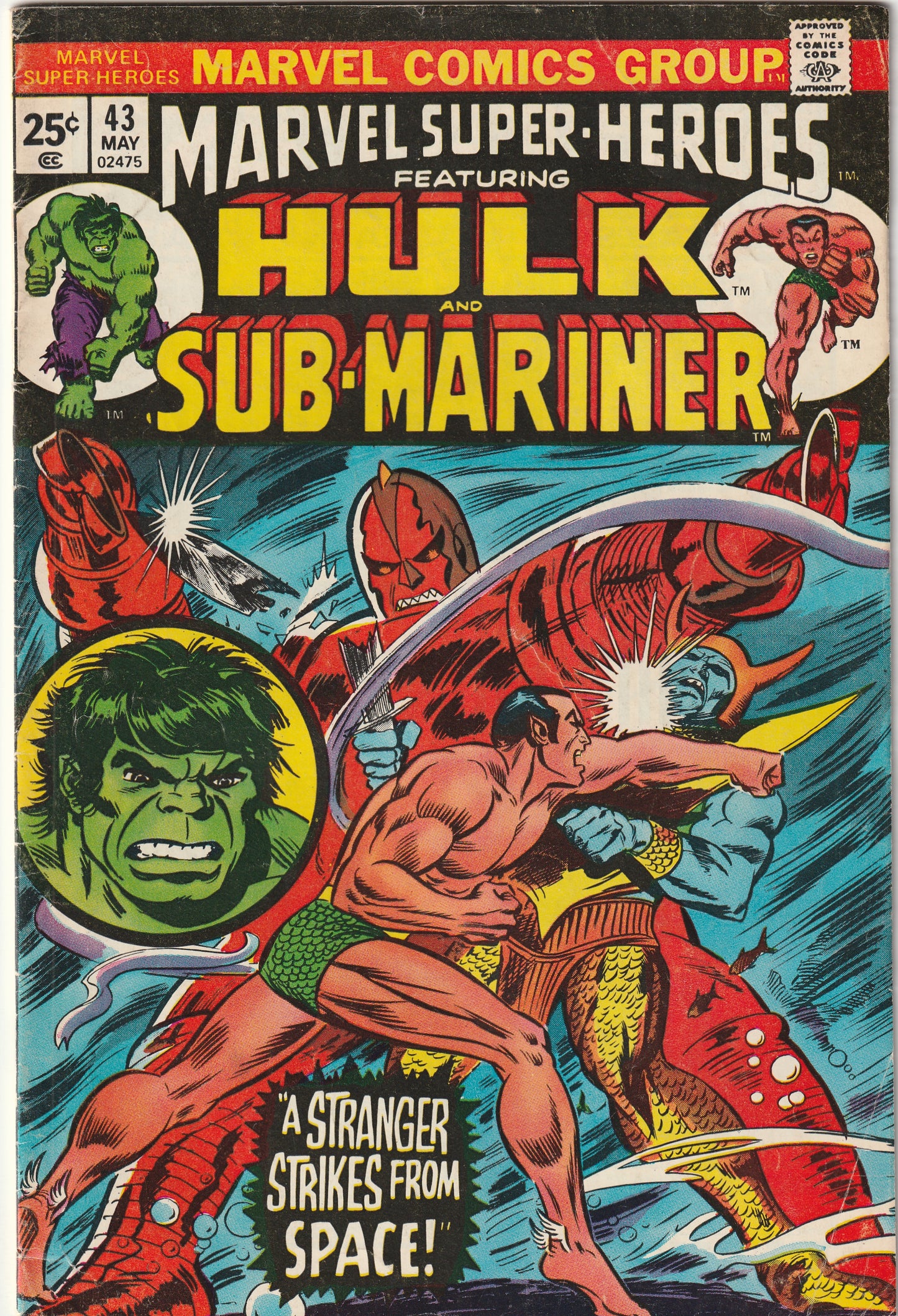 Marvel Super-Heroes #43 (1974) - Reprints Tales to Astonish 88