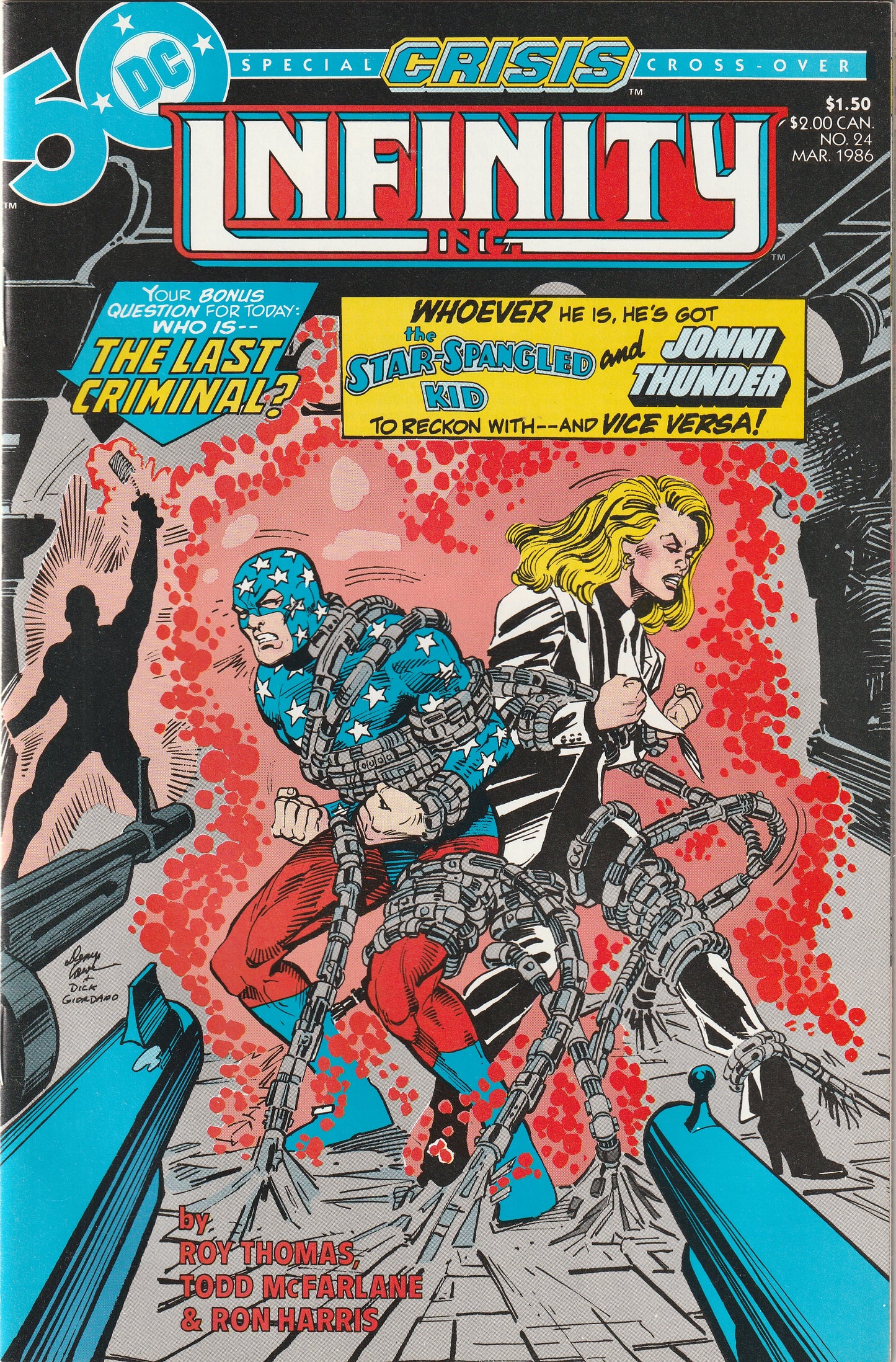 Infinity Inc #24 (1986) - Todd McFarlane - Crisis Crossover