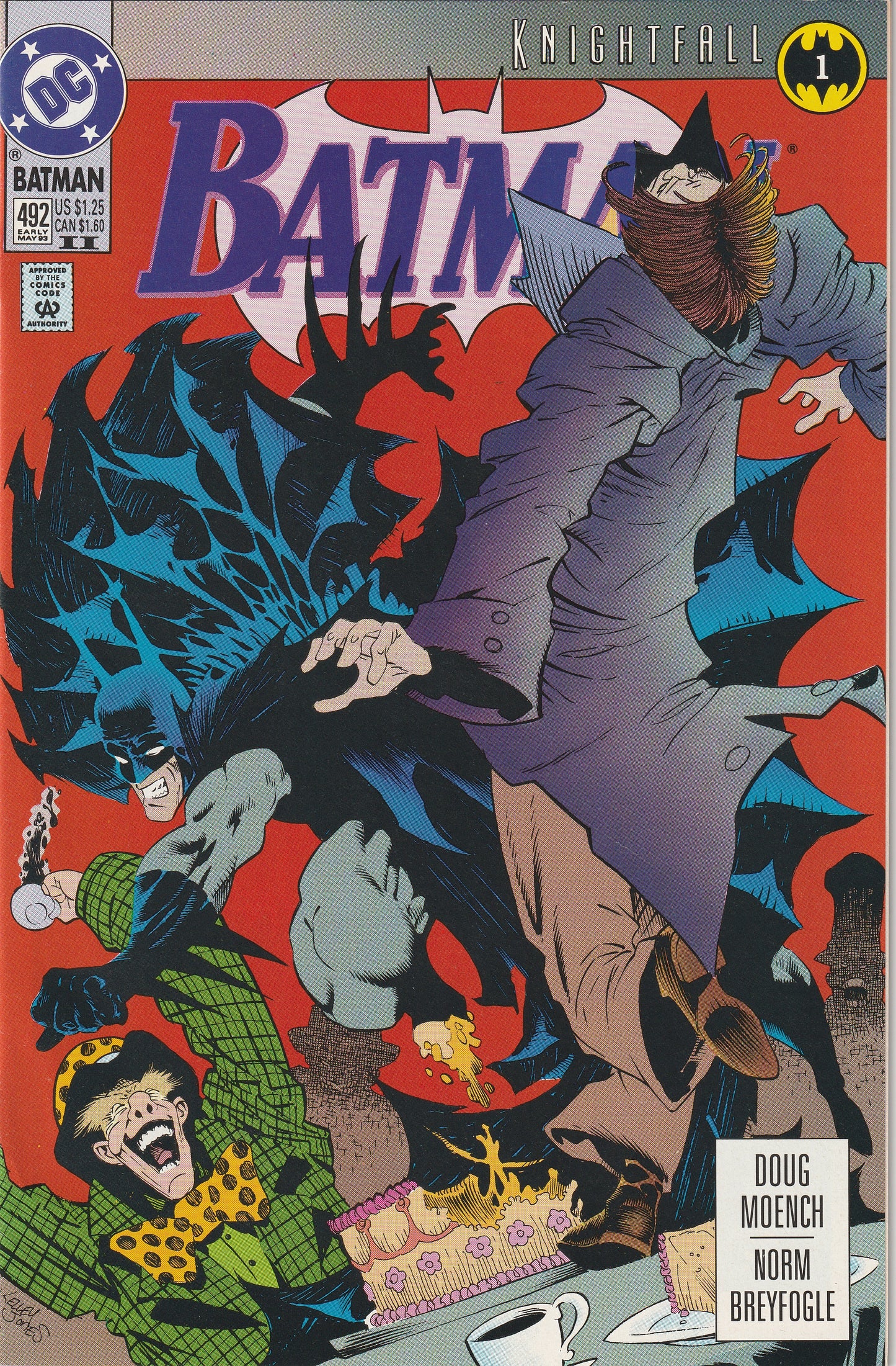 Batman #492 (1993) 2nd Print - Knightfall Part 1
