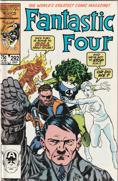Fantastic Four #292 (1986) - Hitler cover