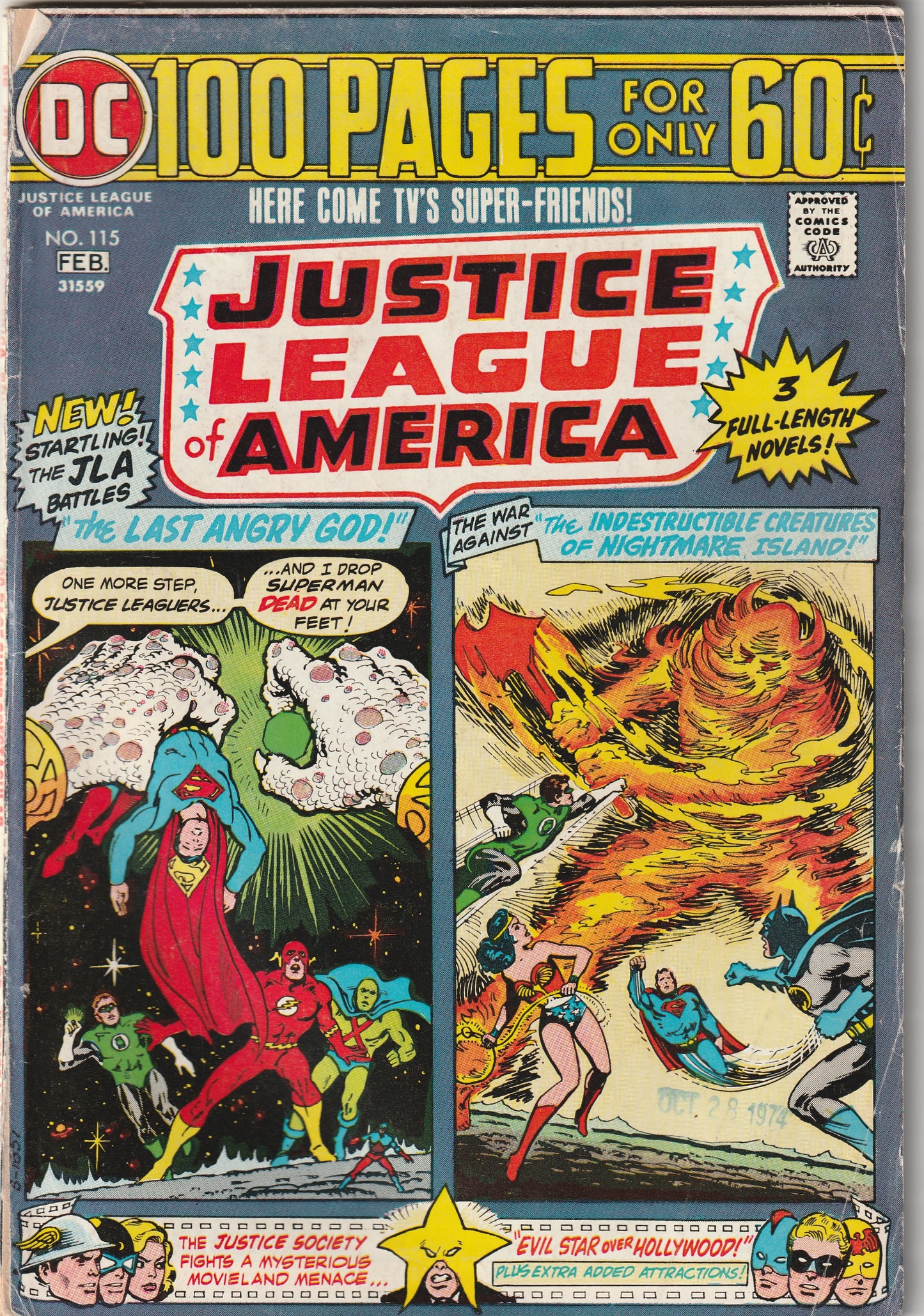 Justice League of America #115 (1975) - 100 Pages