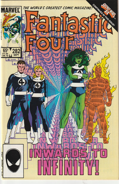 Fantastic Four #282 (1985) - Infinity cover