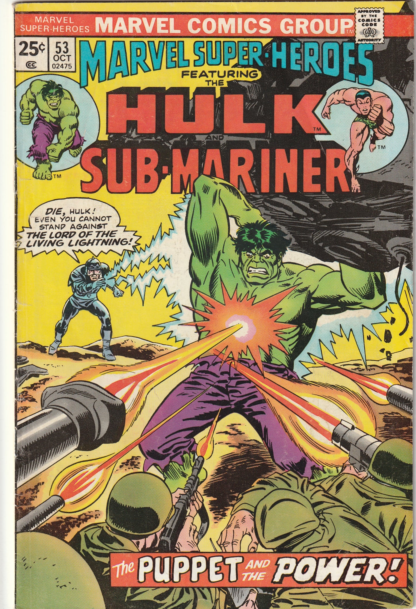 Marvel Super-Heroes #53 (1975) - Reprints Tales to Astonish 98