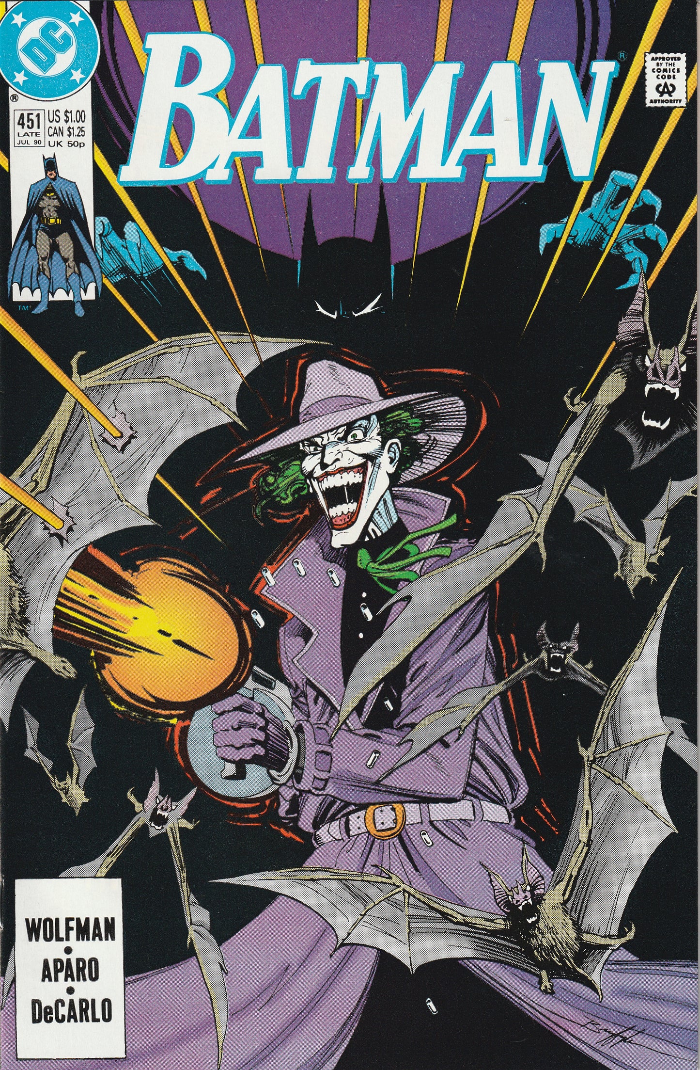 Batman #451 (1990) - Joker cover/story