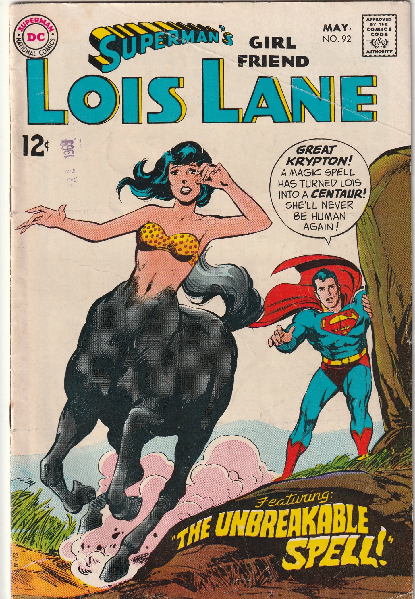 Superman's Girl Friend Lois Lane #92 (1969) - last 12 cent issue