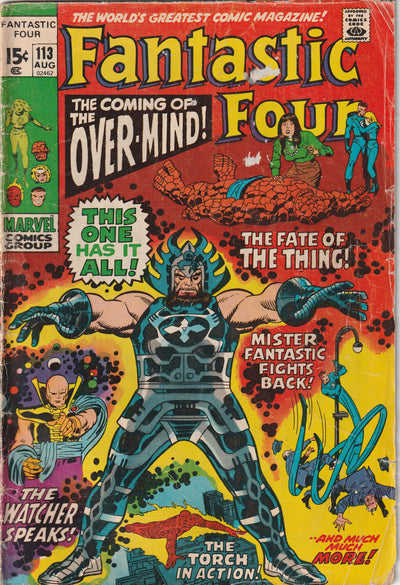 Fantastic Four #113 (1971) - 1st Appearance of Over-Mind
